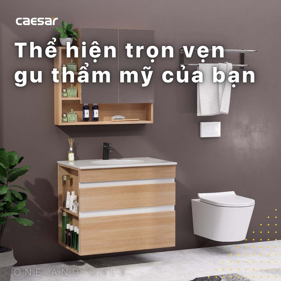Tủ chậu cabinet Caesar EH15026DDLW7V