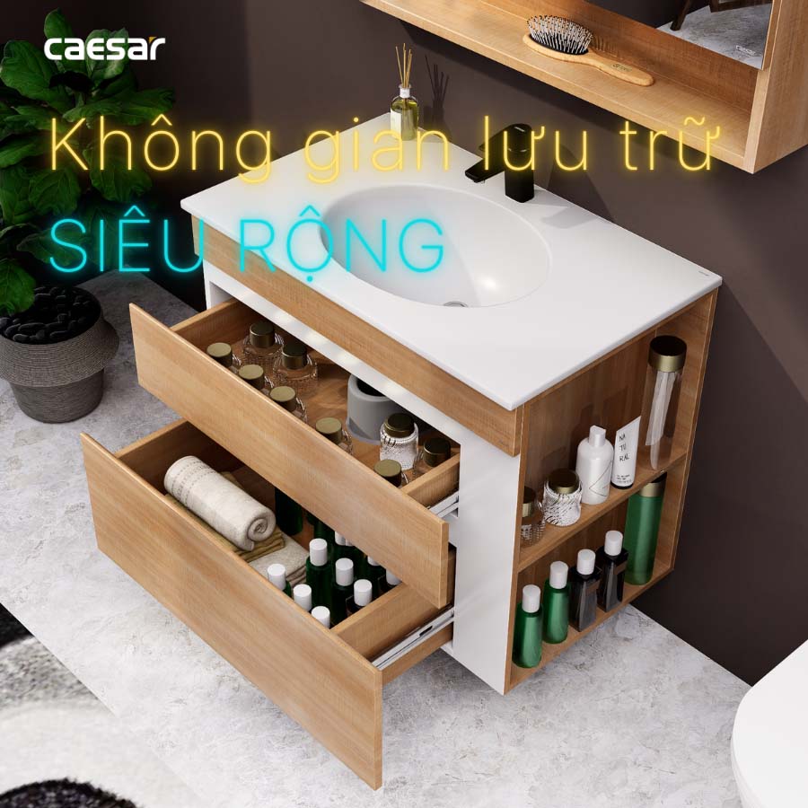 Tủ chậu cabinet Caesar EH15026DDRW7V