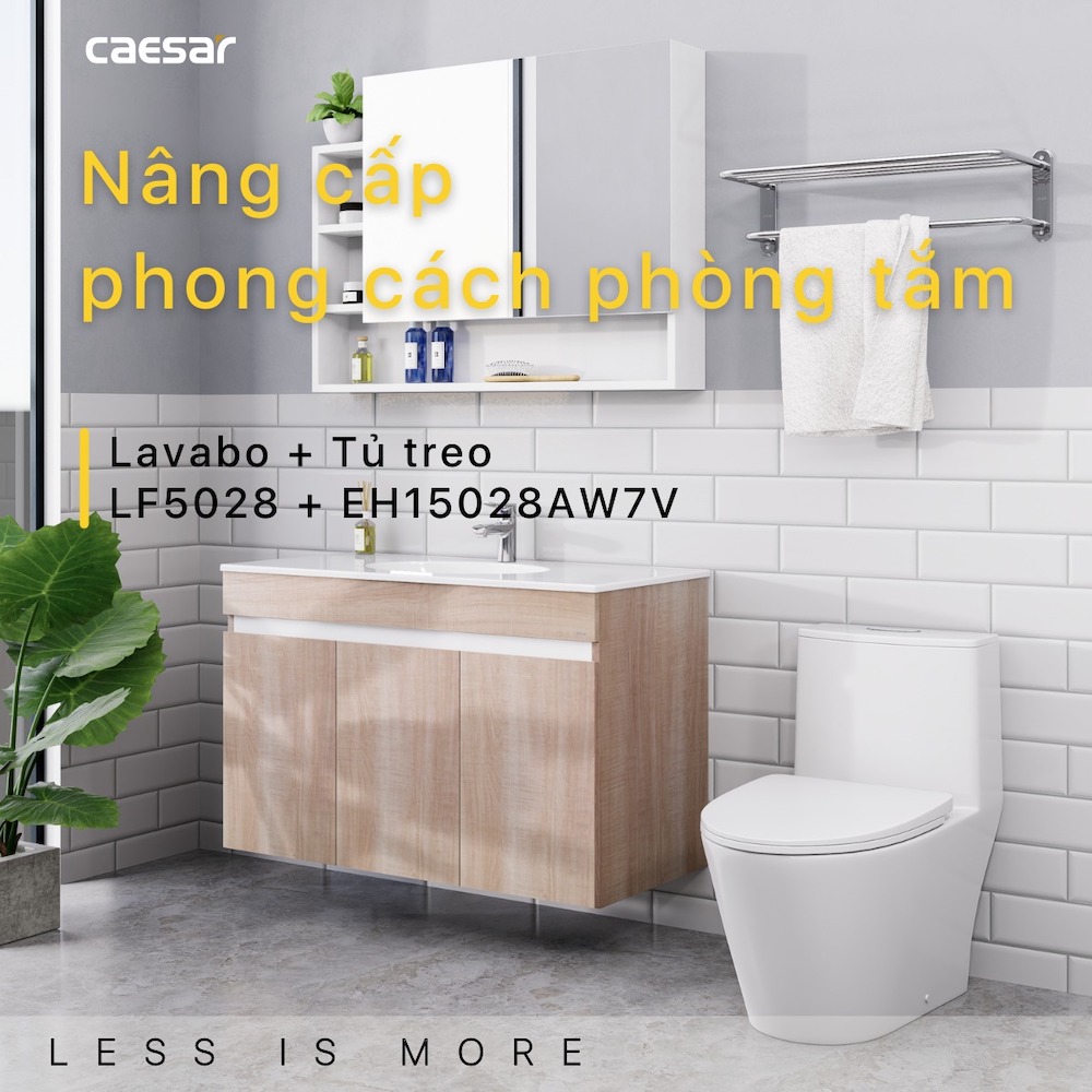 Tủ chậu cabinet Caesar EH15028AW7V