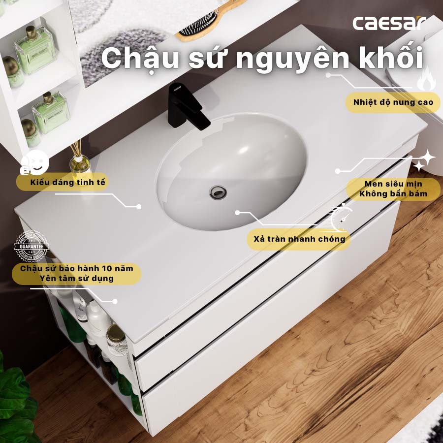 Tủ chậu cabinet Caesar EH15028DDLV