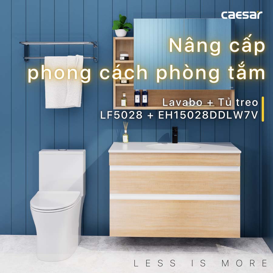 Tủ chậu cabinet Caesar EH15028DDLW7V