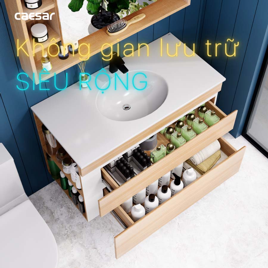 Tủ chậu cabinet Caesar EH15028DDLW7V