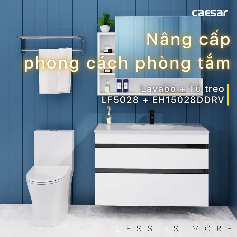 Tủ chậu cabinet Caesar EH15028DDRV