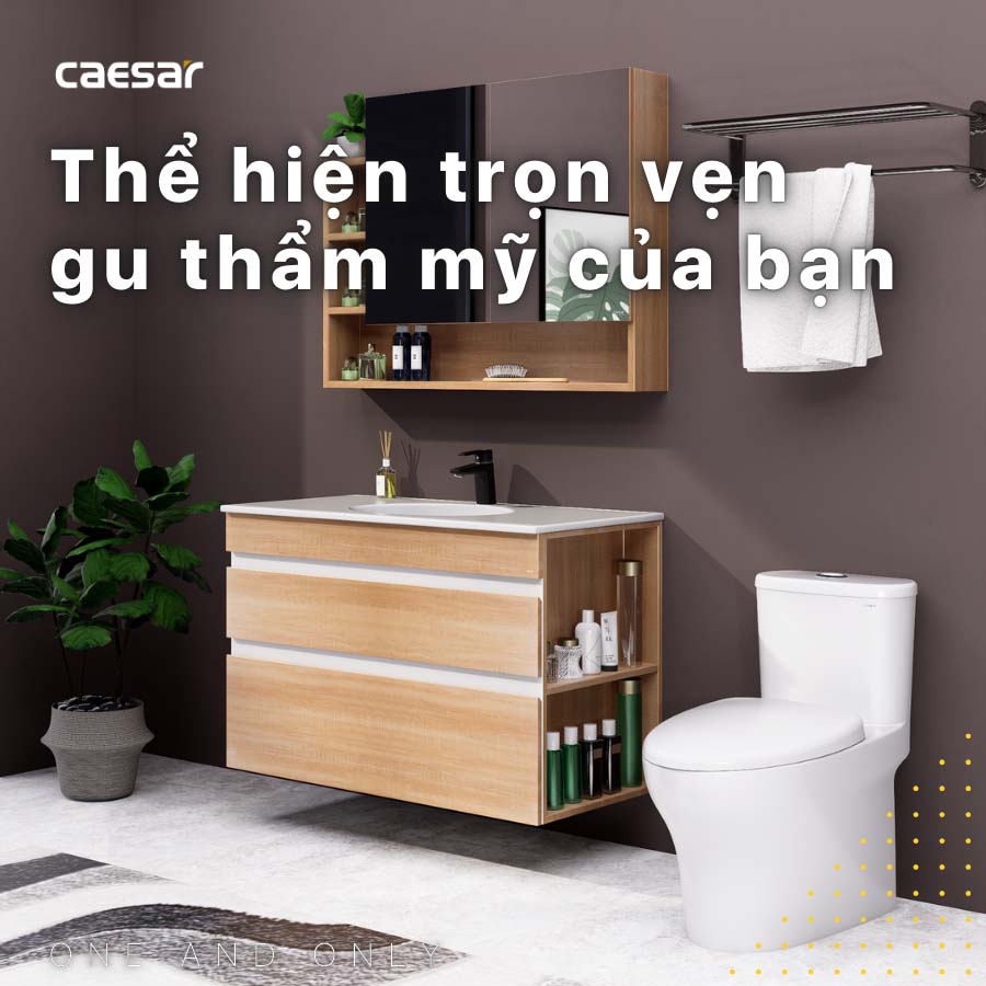 Tủ chậu cabinet Caesar EH15028DDRW7V