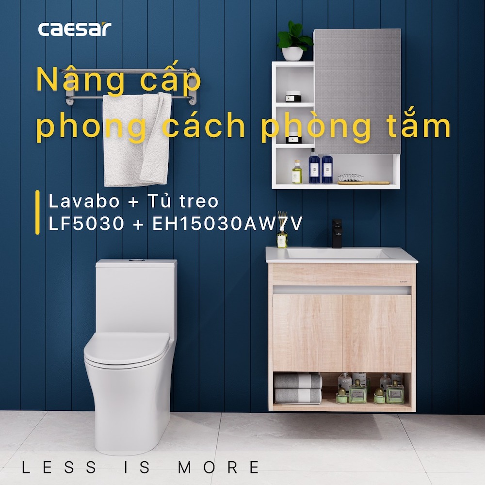 Tủ chậu cabinet Caesar EH15030AW7V