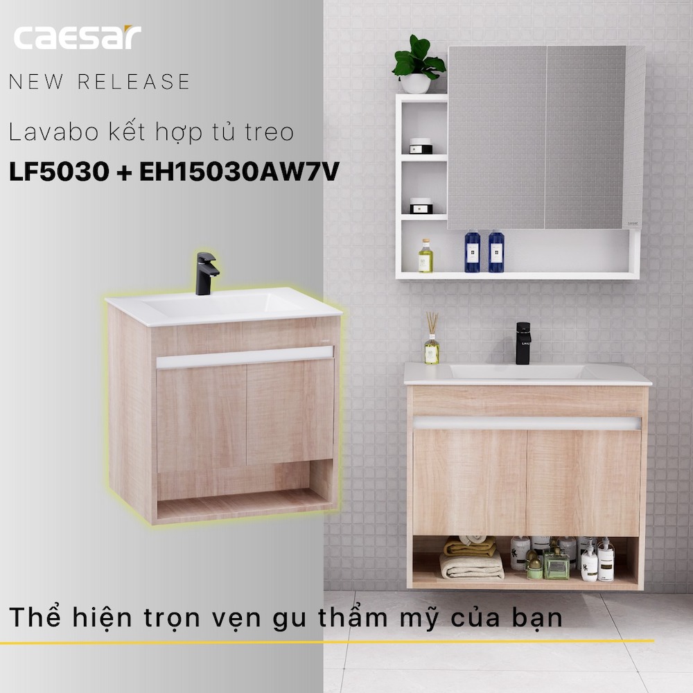 Tủ chậu cabinet Caesar EH15030AW7V