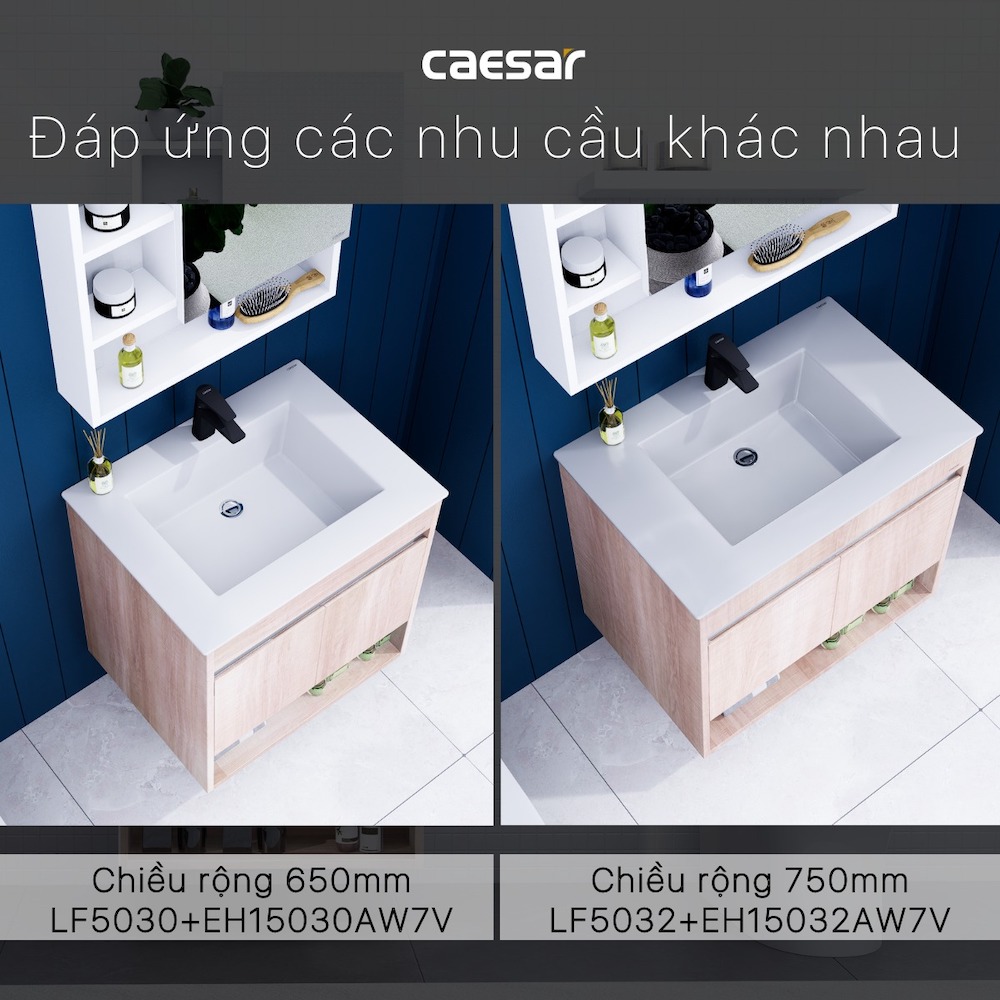 Tủ chậu cabinet Caesar EH15030AW7V