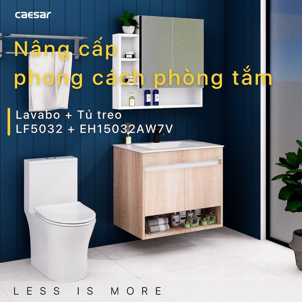 Tủ chậu cabinet Caesar EH15032AW7V