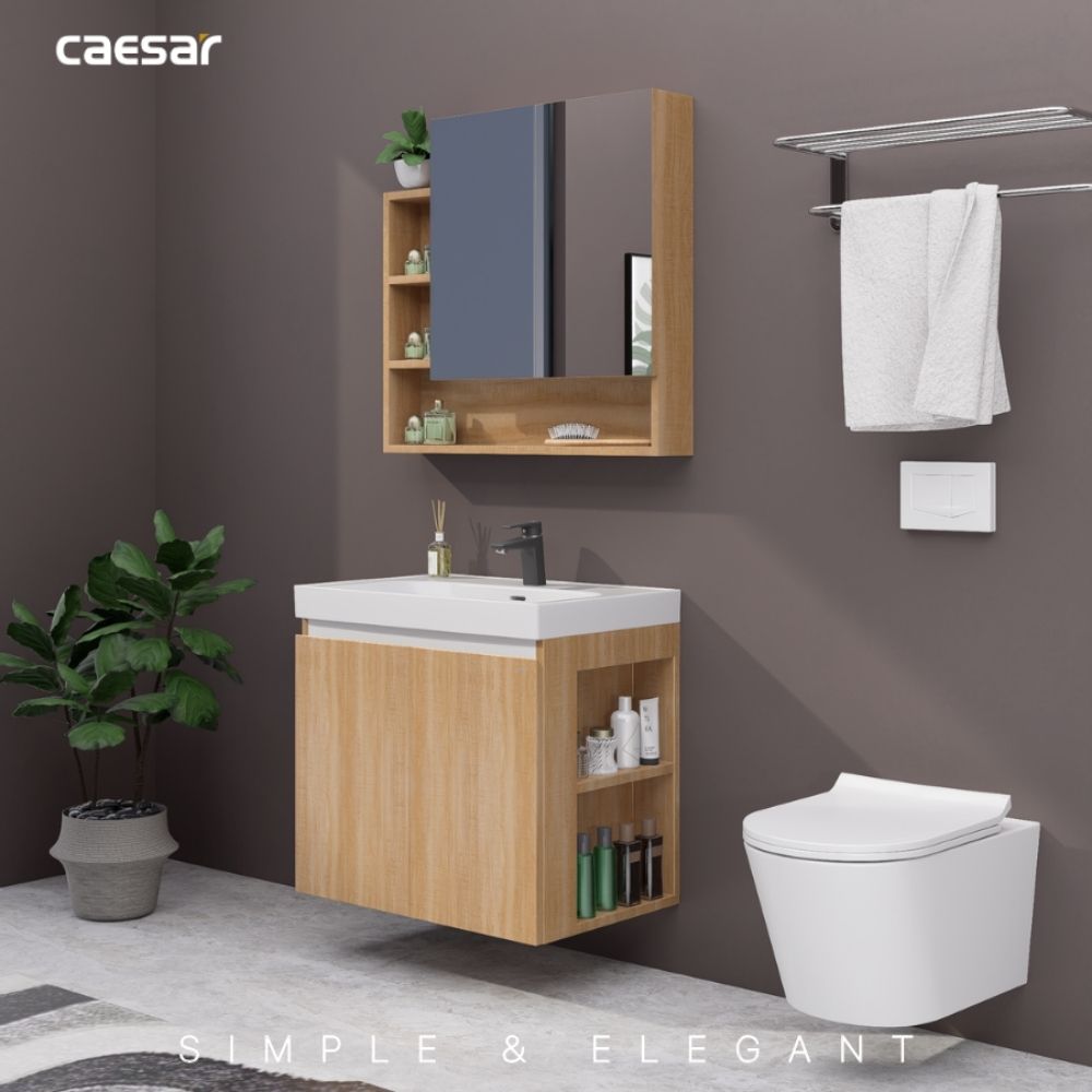 Tủ chậu cabinet Caesar EH15357CRW7V