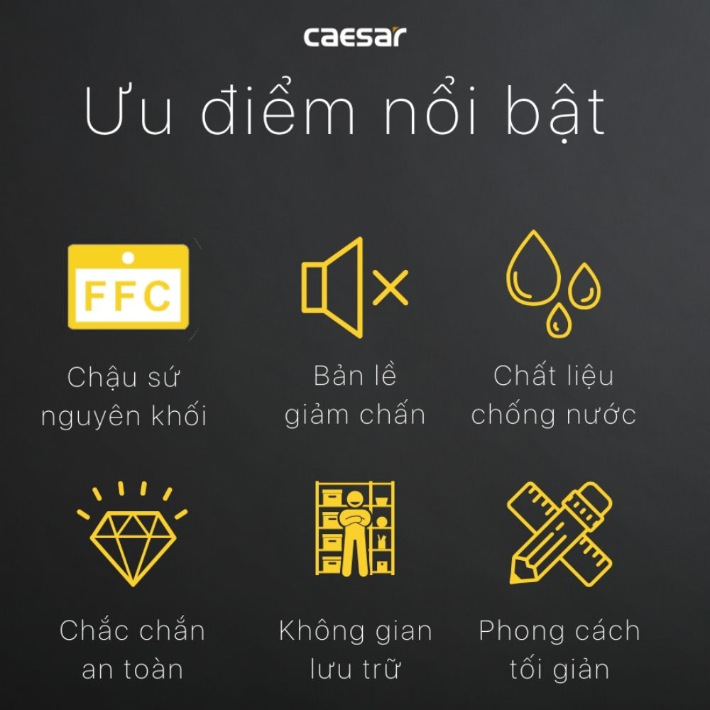 Tủ chậu cabinet Caesar EH15358CLV