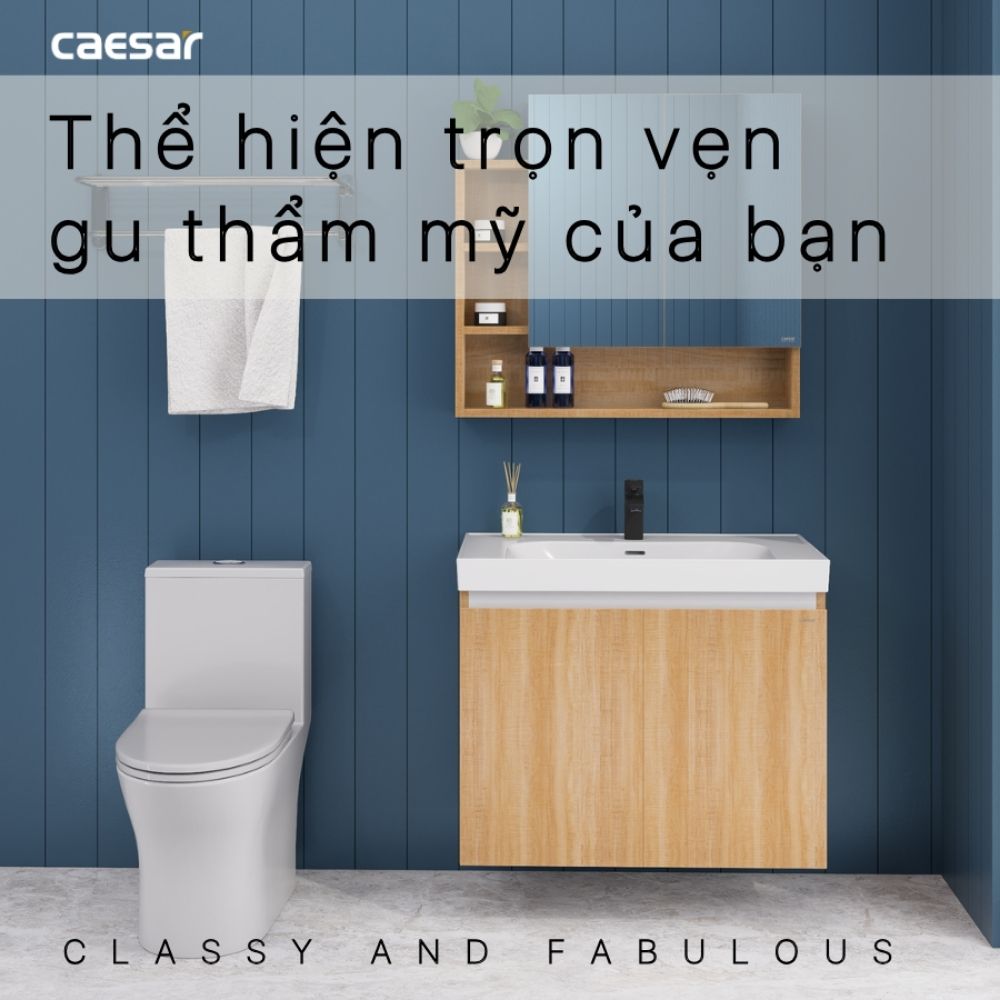 Tủ chậu cabinet Caesar EH15358CLW7V