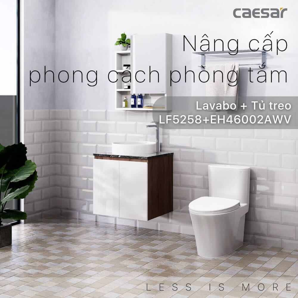 Tủ chậu cabinet Caesar EH46002AWV