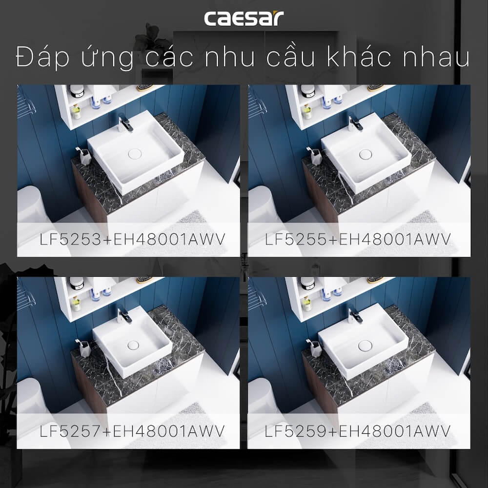 Tủ chậu cabinet Caesar EH48001AWV