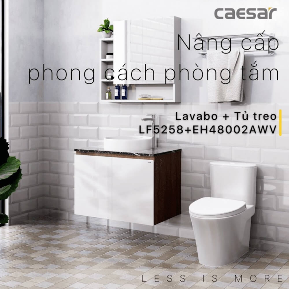Tủ chậu cabinet Caesar EH48002AWV