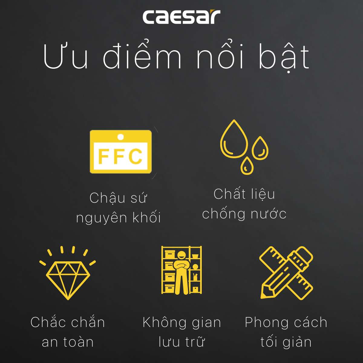 Tủ chậu cabinet Caesar L5022+EH15022AW7V