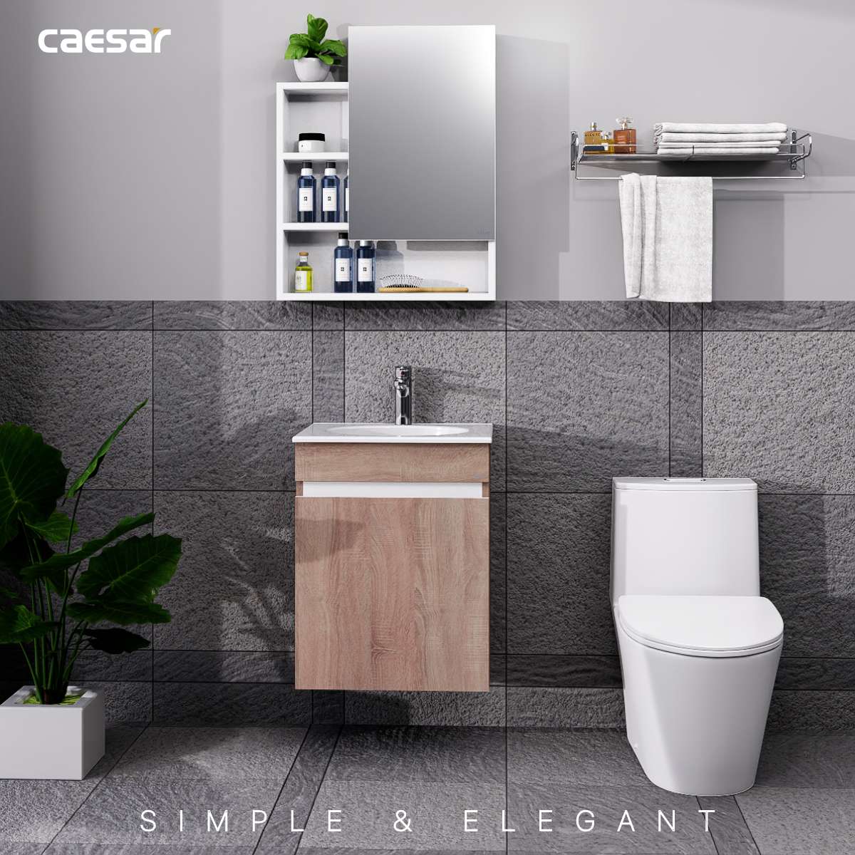Tủ chậu cabinet Caesar L5022+EH15022AW7V