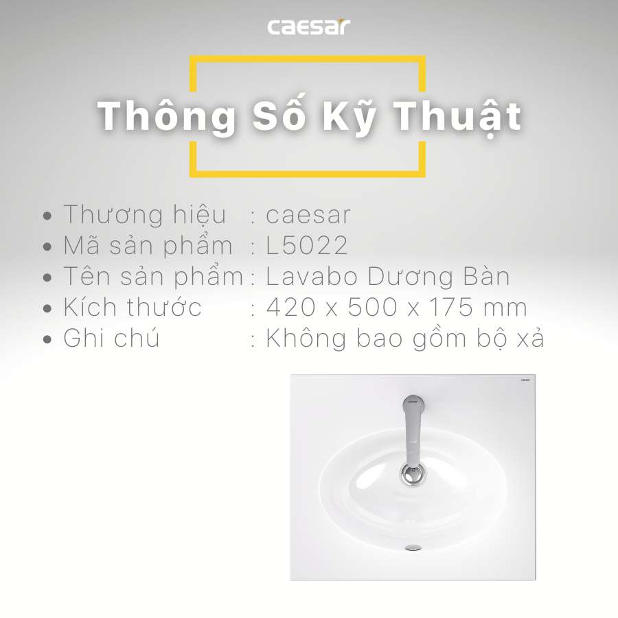 Tủ chậu cabinet Caesar L5022+EH15022AW7V