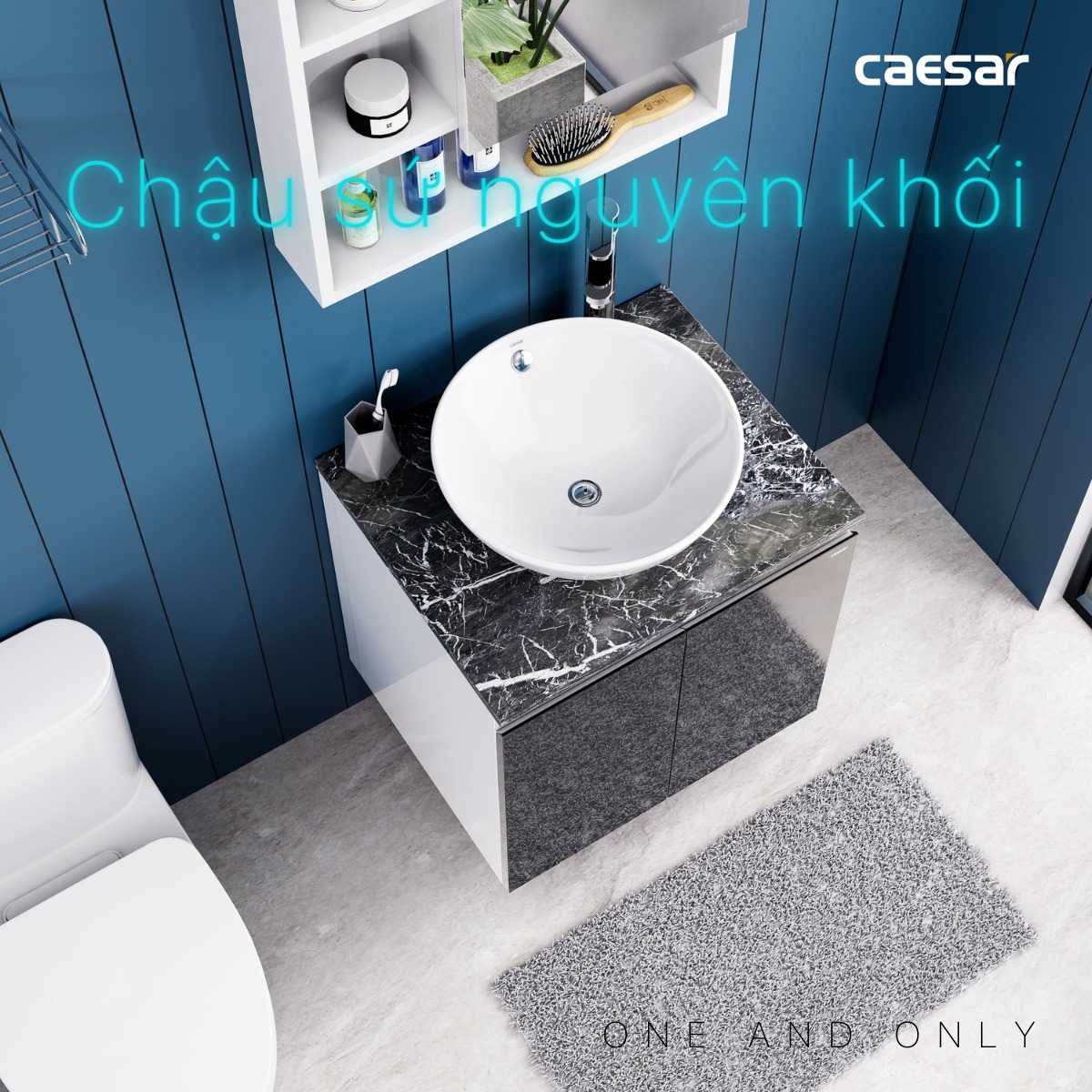 Bộ tủ chậu cabinet Caesar L5215+EH46002ADV