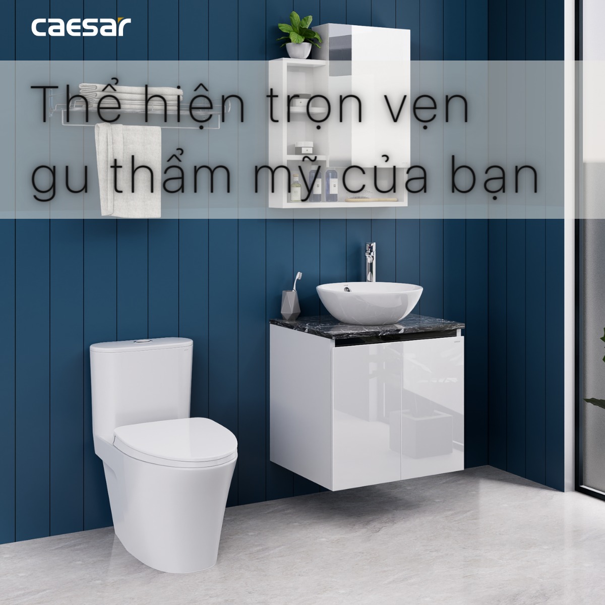 Bộ tủ chậu cabinet Caesar L5215+EH46002AV