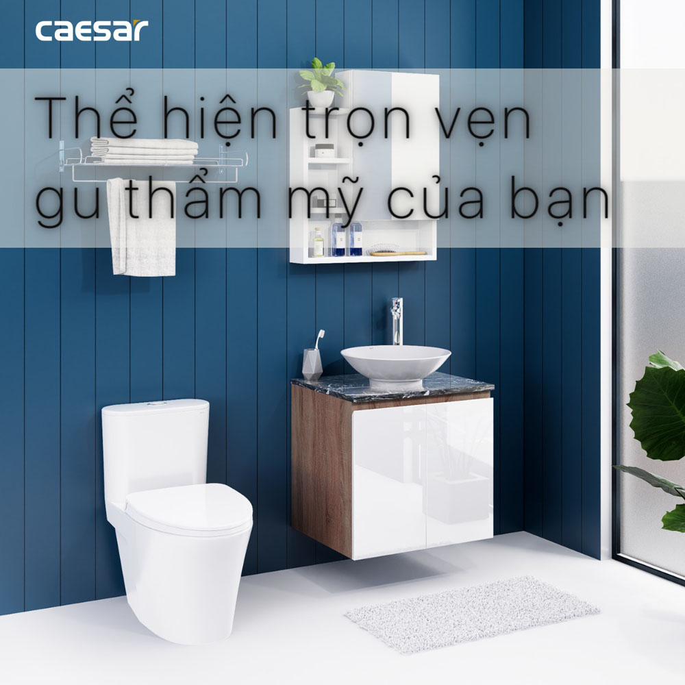 Bộ tủ chậu cabinet treo Caesar L5221+EH46002AWV