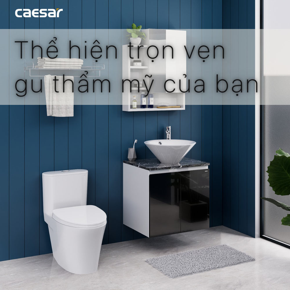 Bộ tủ chậu cabinet treo Caesar L5222+EH46002ADV