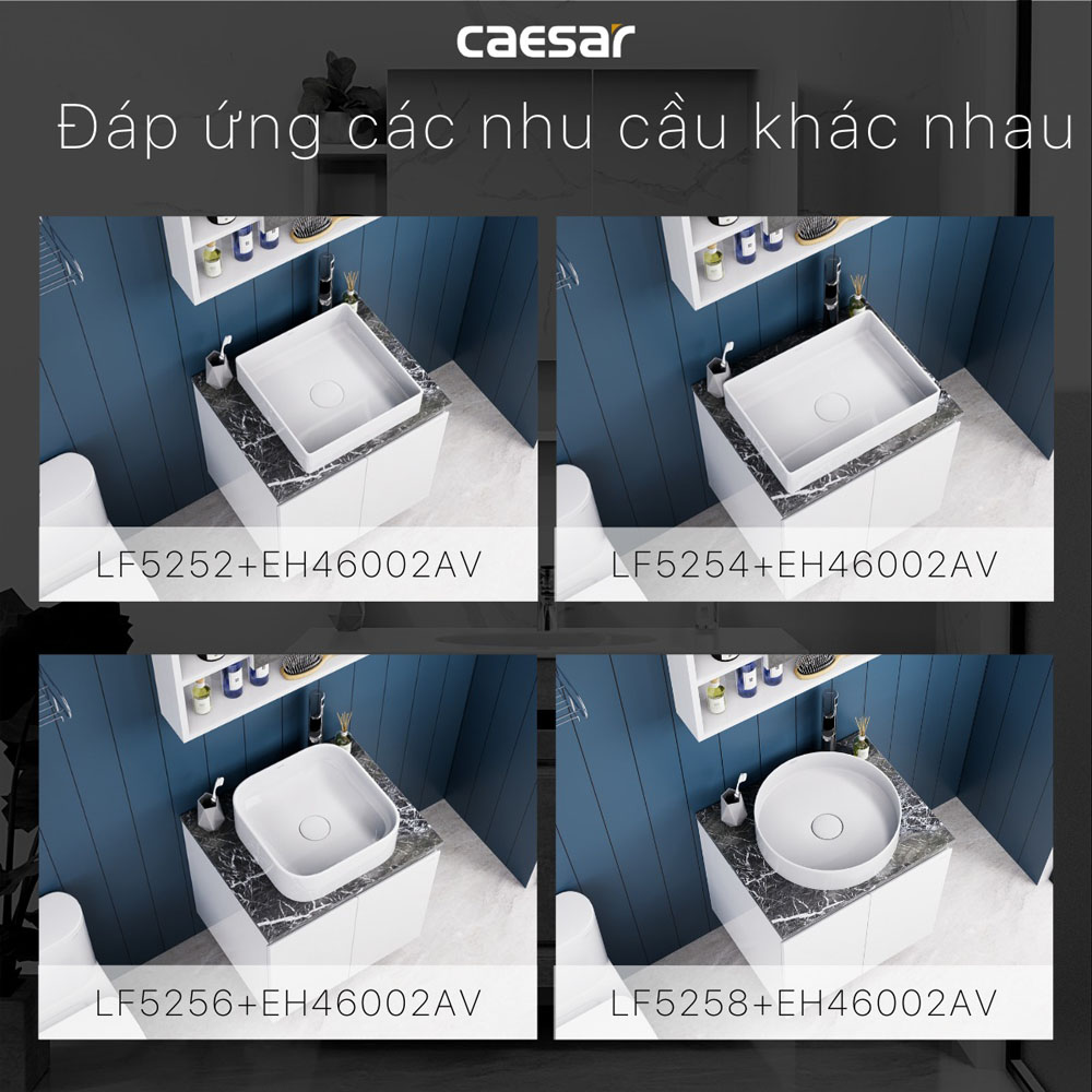 Bộ tủ chậu cabinet treo Caesar L5222+EH46002AV