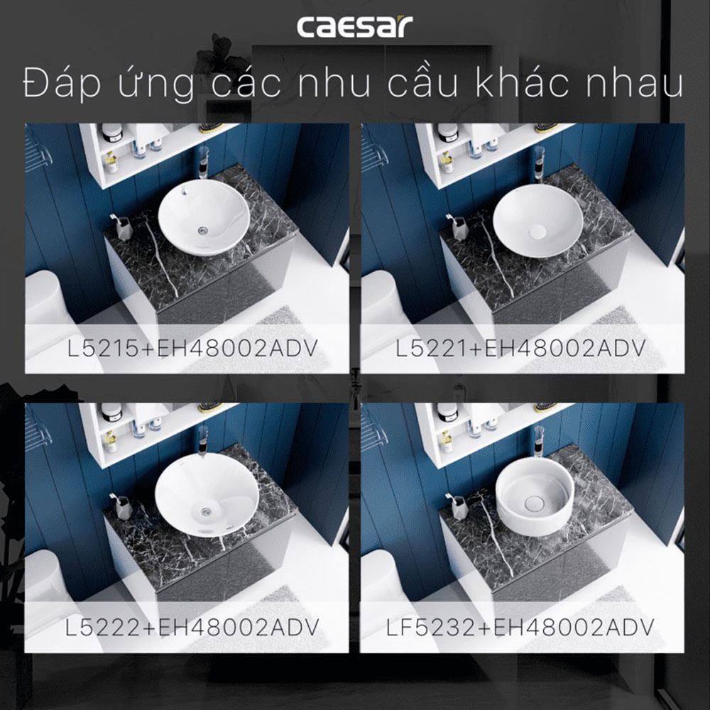 Bộ tủ chậu cabinet treo Caesar L5222+EH48002ADV