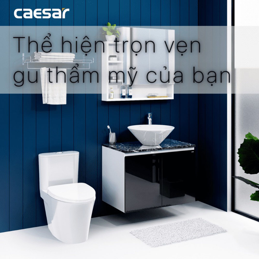 Bộ tủ chậu cabinet treo Caesar L5222+EH48002ADV