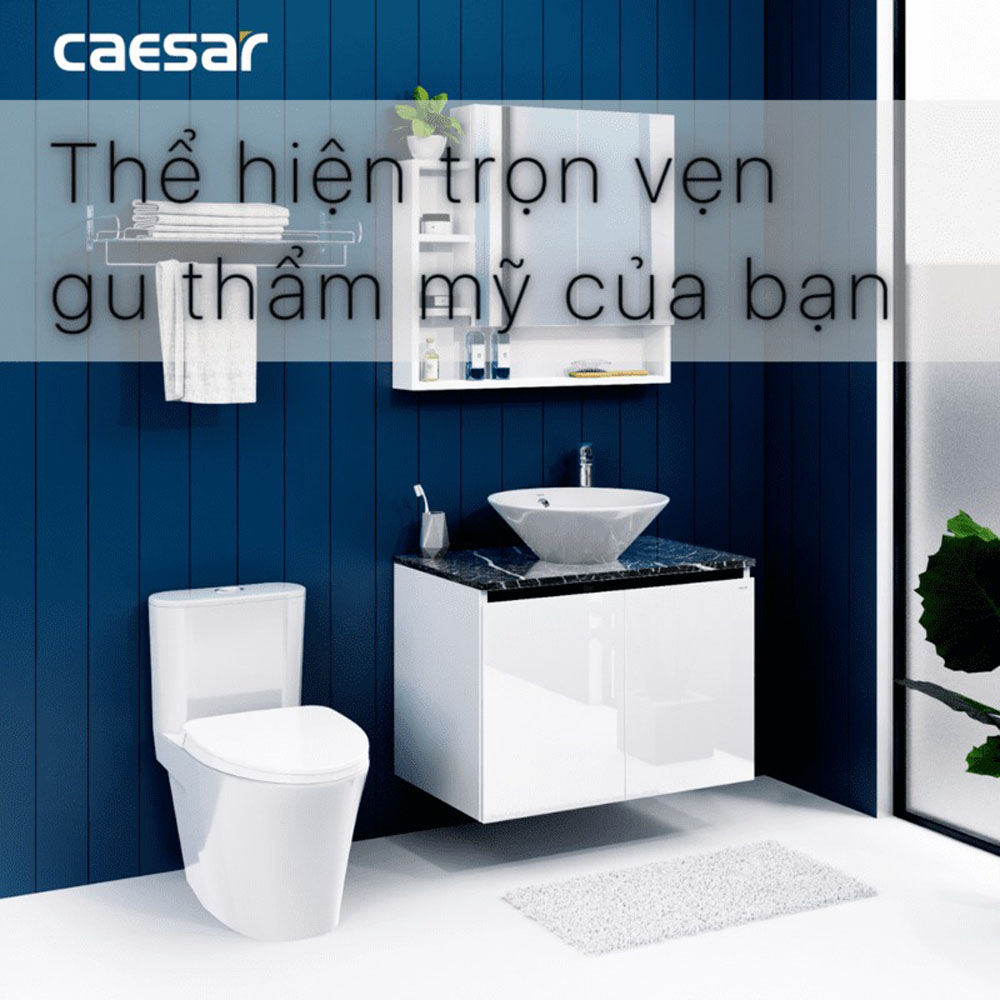 Bộ tủ chậu cabinet treo Caesar L5222+EH48002AV