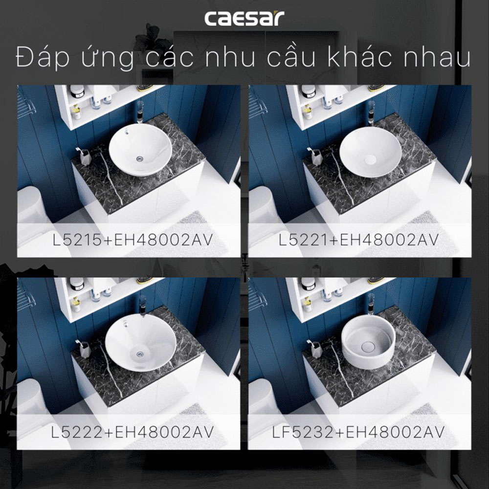 Bộ tủ chậu cabinet treo Caesar L5222+EH48002AV
