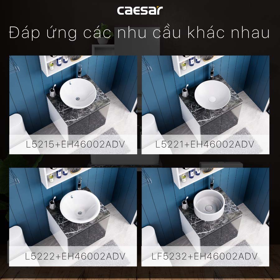 Bộ tủ chậu cabinet Caesar L5262+EH46002ADV