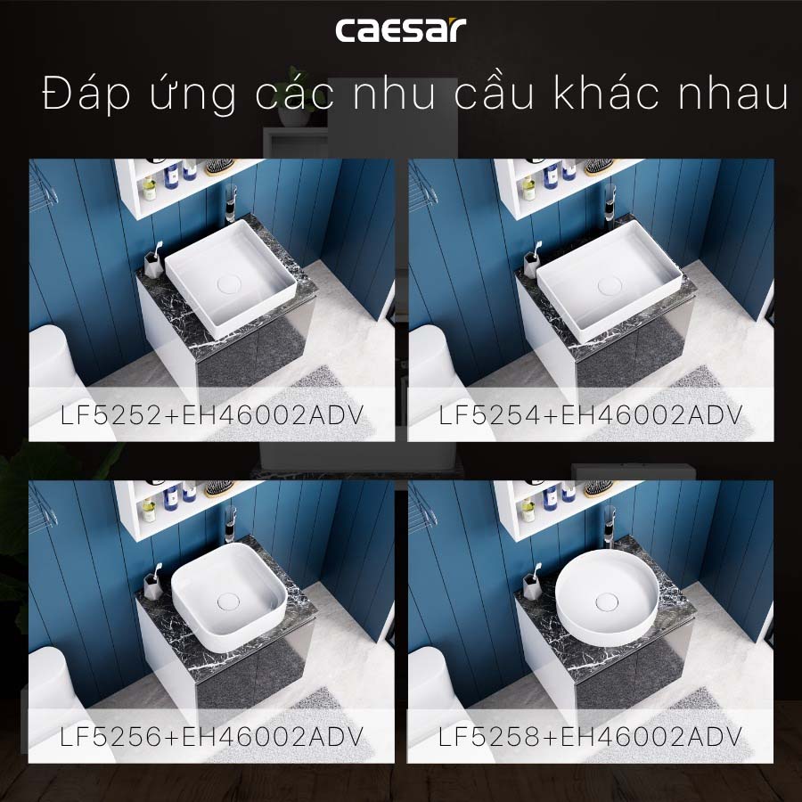 Bộ tủ chậu cabinet Caesar L5262+EH46002ADV