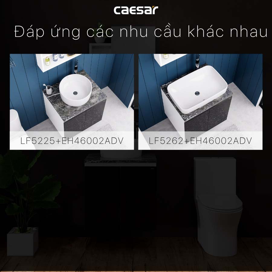 Bộ tủ chậu cabinet Caesar L5262+EH46002ADV