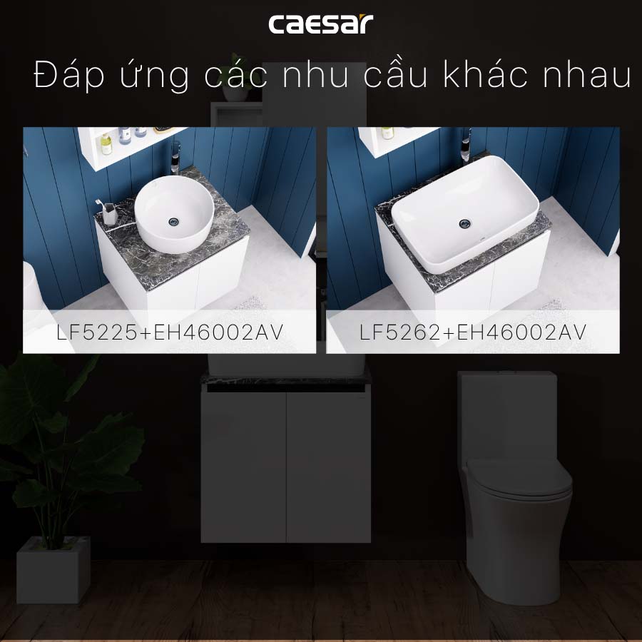 Bộ tủ chậu cabinet Caesar L5262+EH46002AV