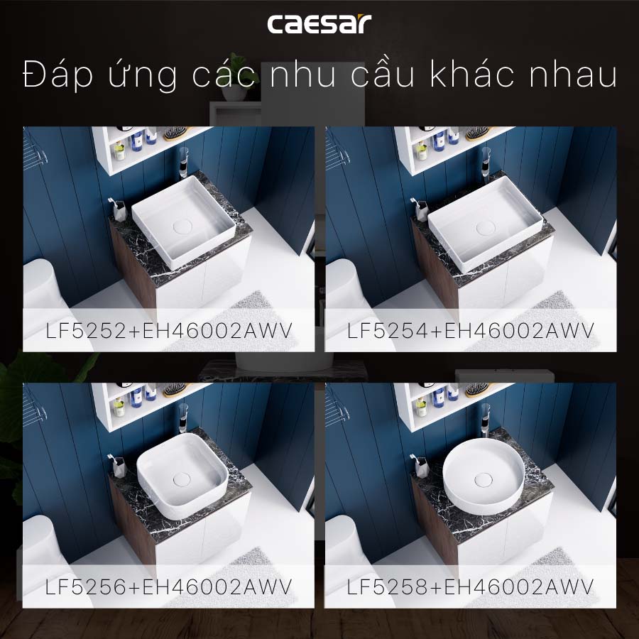 Bộ tủ chậu cabinet Caesar L5262+EH46002AWV