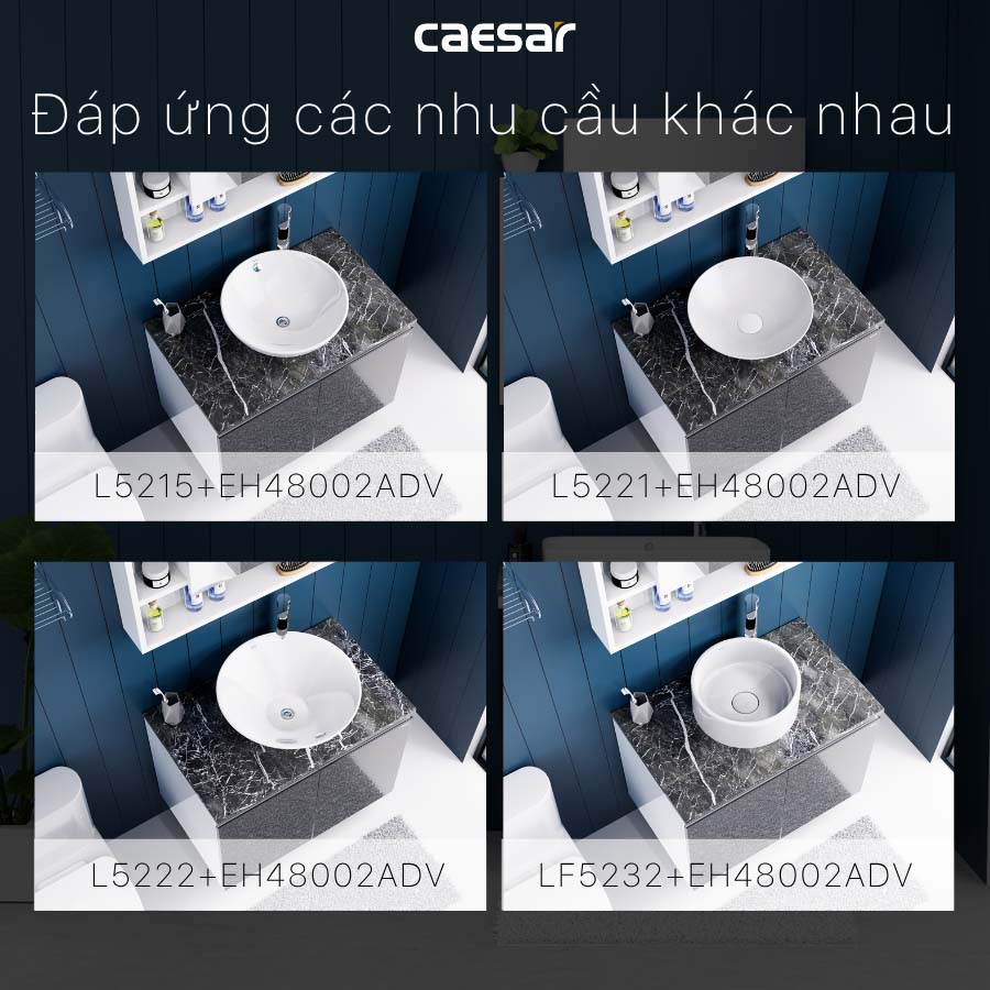 Bộ tủ chậu cabinet Caesar L5262+EH48002ADV