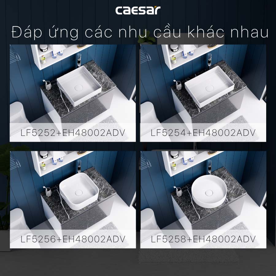 Bộ tủ chậu cabinet Caesar L5262+EH48002ADV