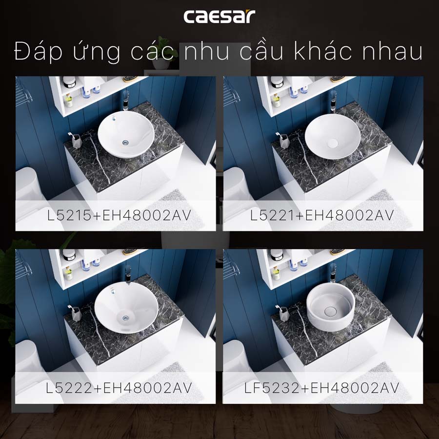 Bộ tủ chậu cabinet Caesar L5262+EH48002AV