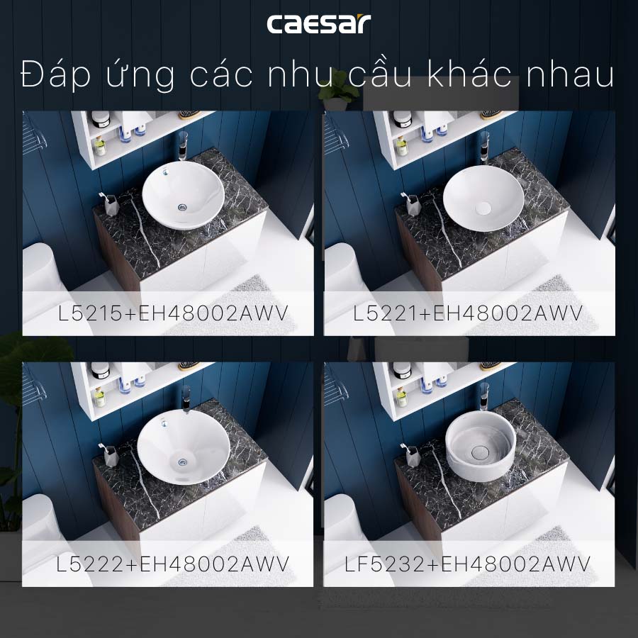 Bộ tủ chậu cabinet Caesar L5262+EH48002AWV