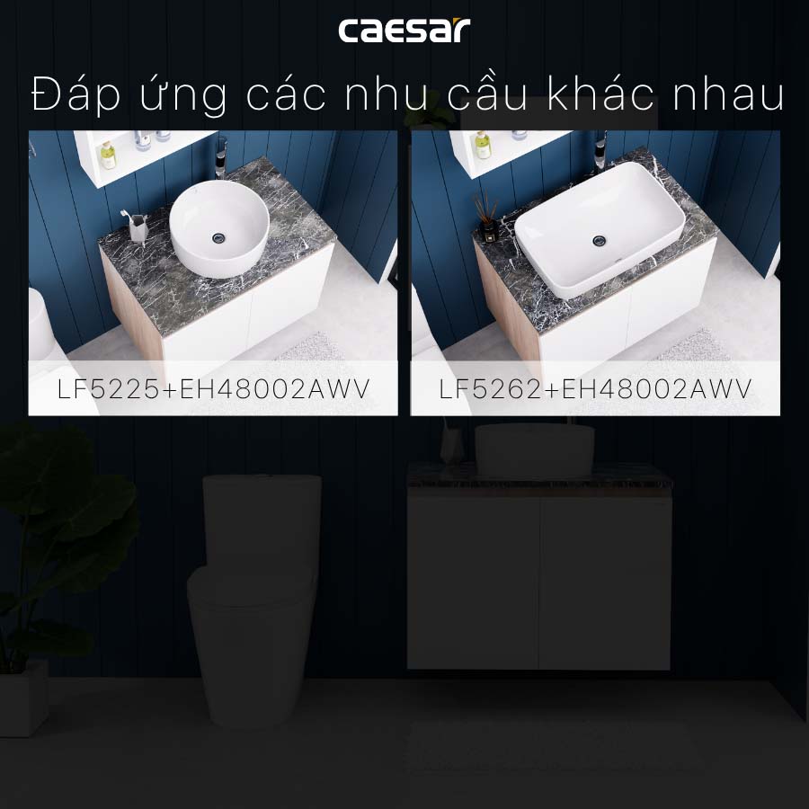Bộ tủ chậu cabinet Caesar L5262+EH48002AWV
