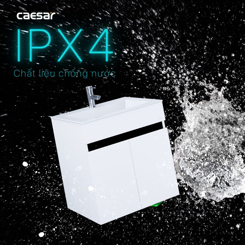 Bộ tủ chậu cabinet treo màu trắng Caesar LF5017+EH15017AV