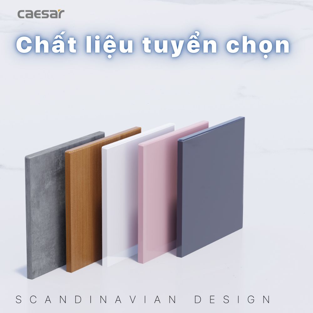 Bộ tủ chậu cabinet treo màu trắng Caesar LF5017+EH15017AV
