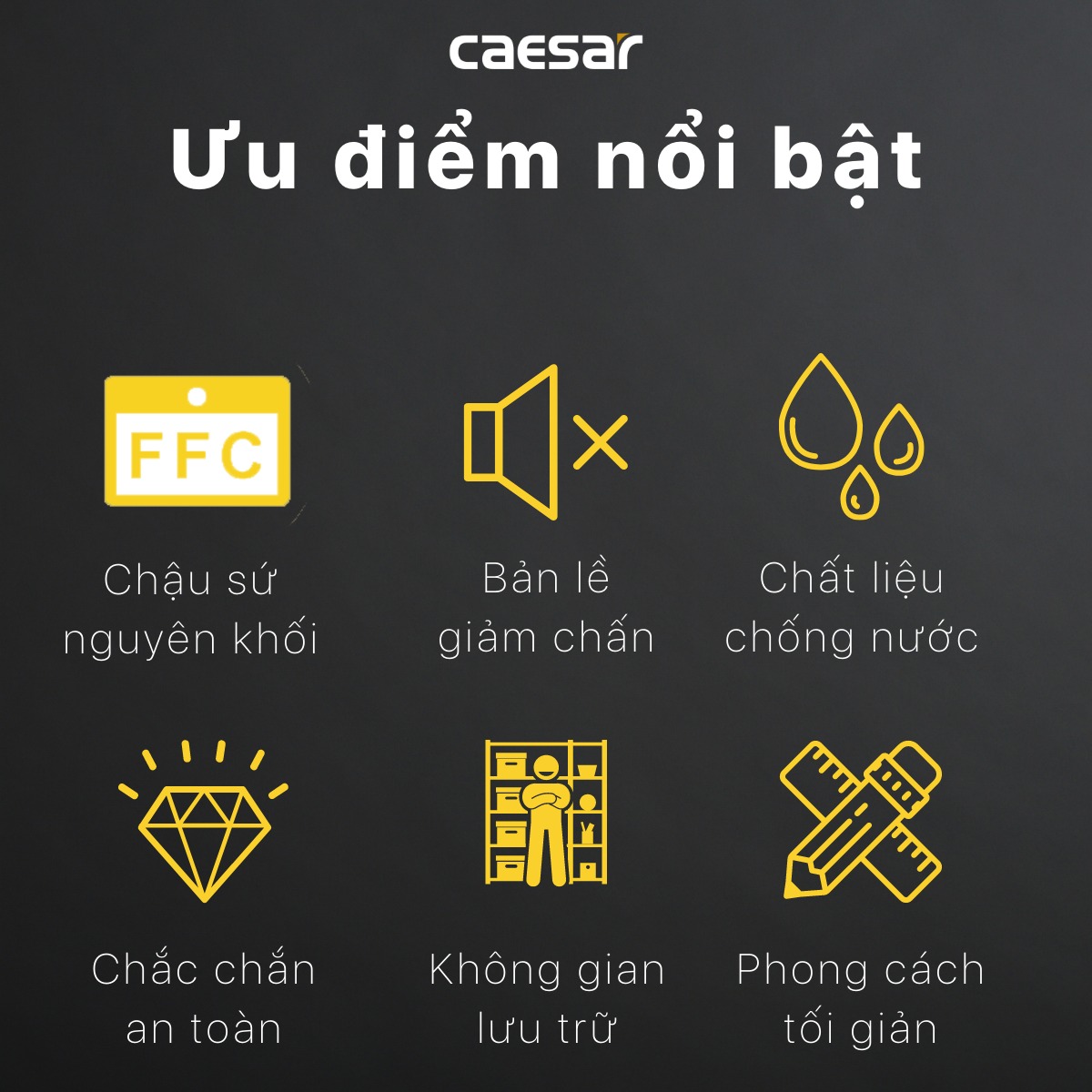 Bộ tủ chậu cabinet treo màu trắng Caesar LF5024+EH05024DDV