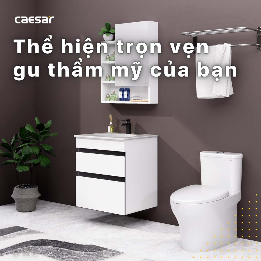 Bộ tủ chậu cabinet Caesar LF5024+EH15024DDV