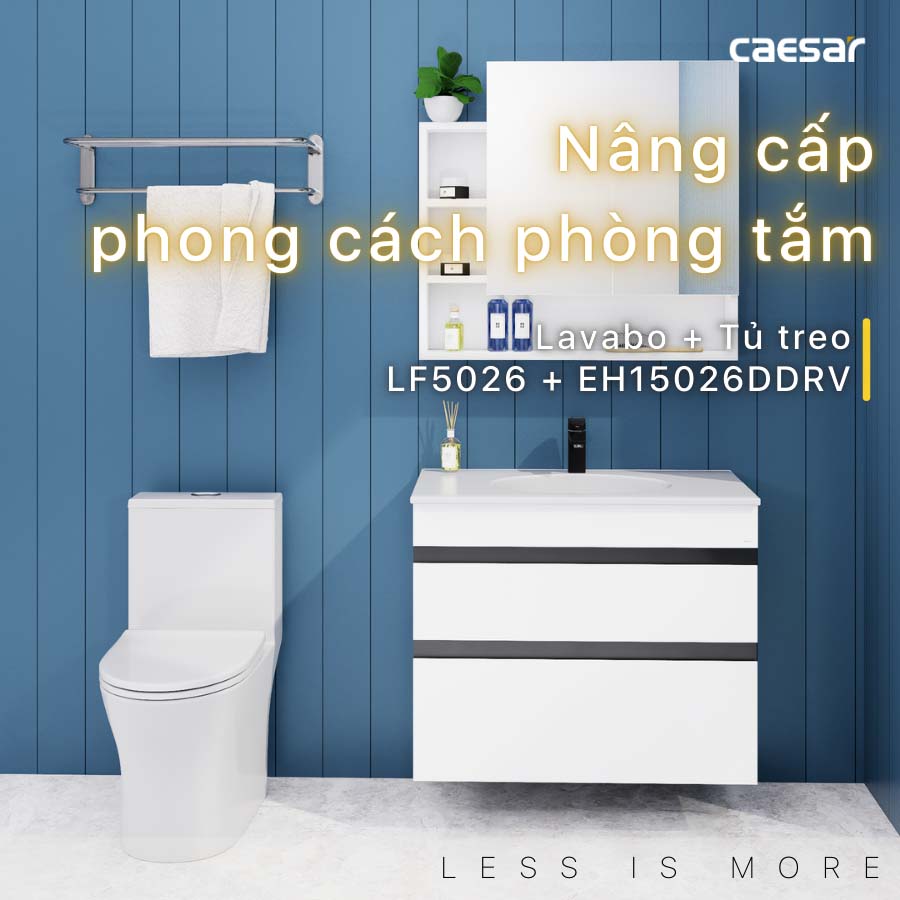 Bộ tủ chậu cabinet Caesar LF5026+EH15026DDRV