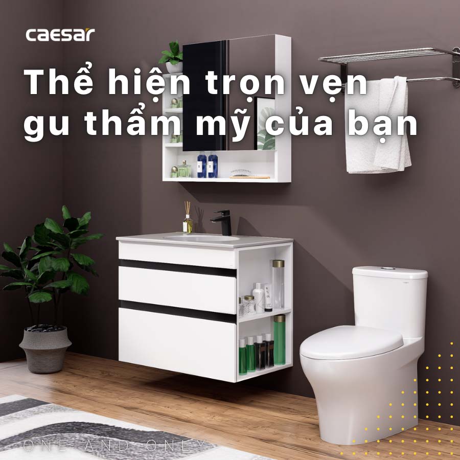 Bộ tủ chậu cabinet Caesar LF5026+EH15026DDRV