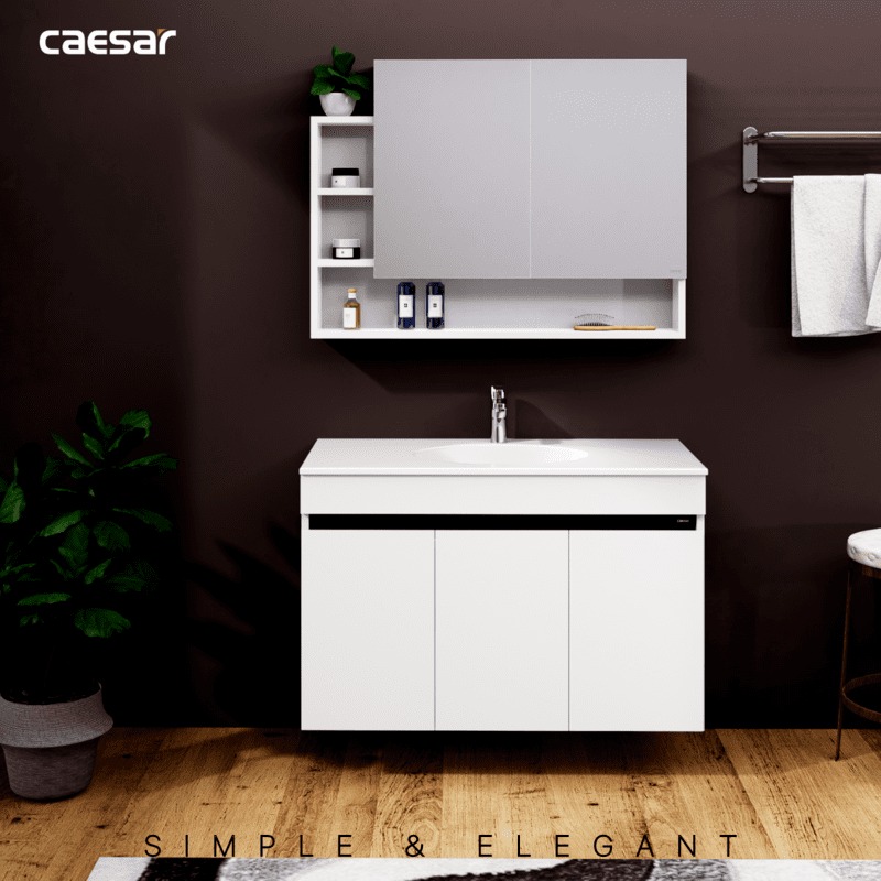 Bộ tủ chậu cabinet Caesar LF5028+EH15028AV