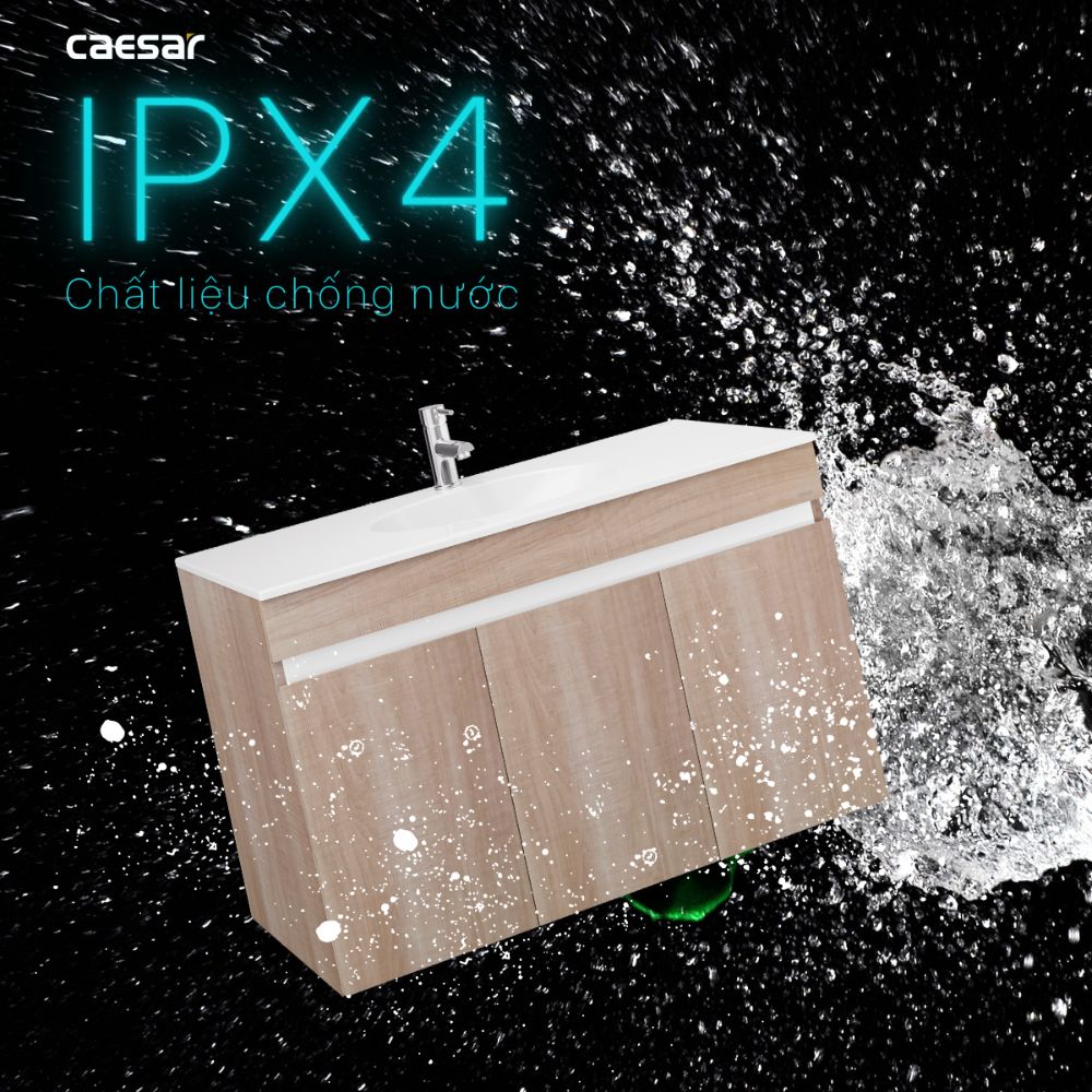 Bộ tủ chậu cabinet vân gỗ Caesar LF5028+EH15028AW7V