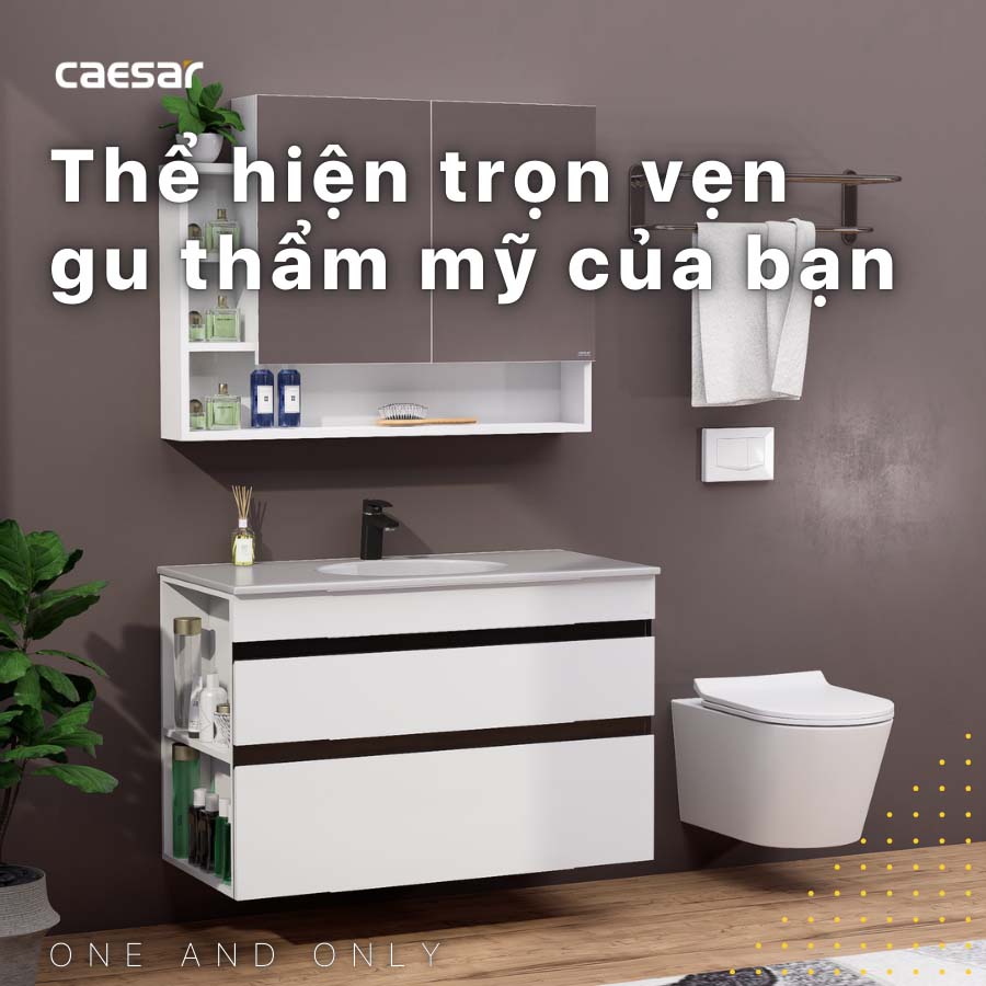 Bộ tủ chậu cabinet Caesar LF5028+EH15028DDLV
