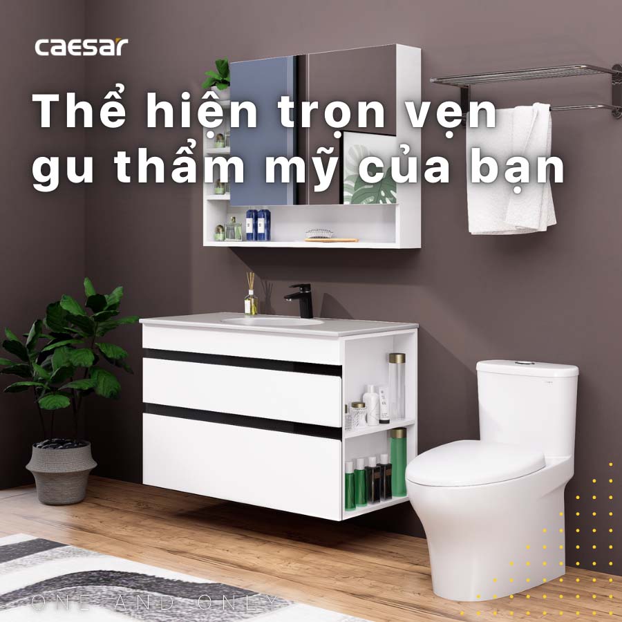 Bộ tủ chậu cabinet Caesar LF5028+EH15028DDRV